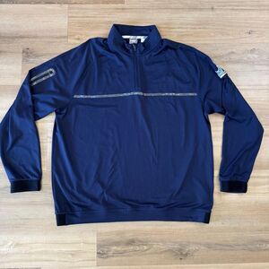 Puma Golf Volition America Blue Pullover Quarter Zip Warm Cell Jacket Size XXL